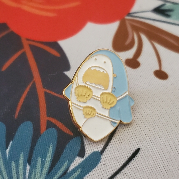 kawaii Jewelry - ✨2/$12✨ Shark Babe Enamel Pin